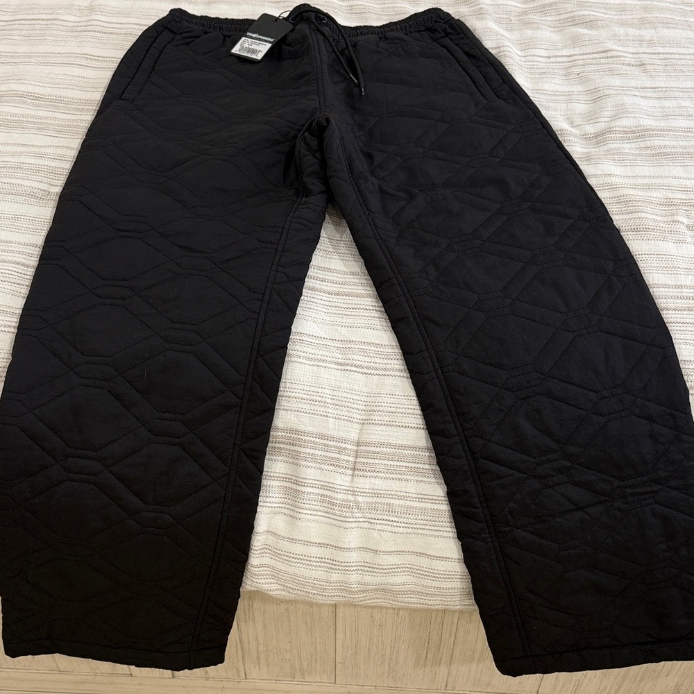 The Hundreds Black Quilted Joggers